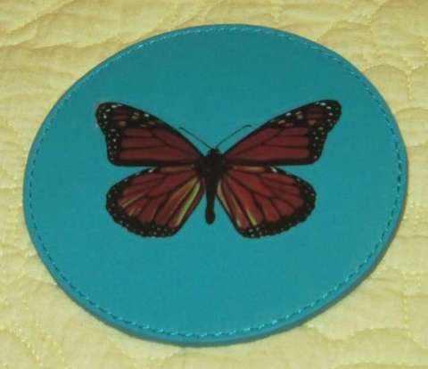 GENUINE LEATHER COASTERS PARTY FAVOR