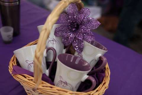 Purple Swirl Coffee Mugs