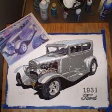finished 1931 Ford Painting