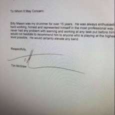 Letter From Tim McGraw