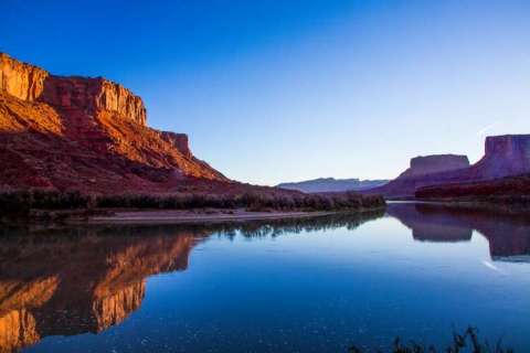 Colorado River at Sunrise Near Moab, Utah