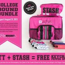 Junk in the Trunk and Stash on the Dash w/Pepper Spray for all you College Bound Students!