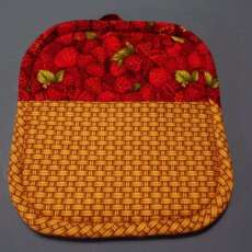 Basket of Cherries Pocket Potholder