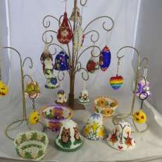 Beaded Bowls, Bells, Drops, Keychains
