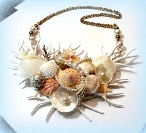 Beach Inspired Assemblage Necklace