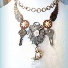 Steam Punk Line Necklace