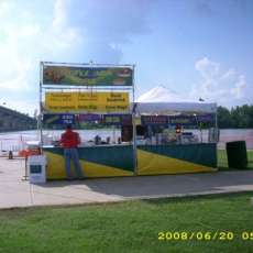 SET UP AT THE RIVERFRONT BLUES FESTIVAL, FORT SMITH, AR