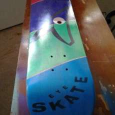 Custom airbrushed skateboard