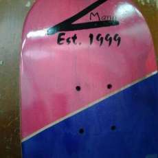 Airbrushed skateboard