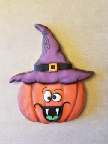 Halloween Pumpkin Sugar Cookie