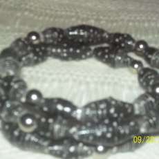 Black white polka dots