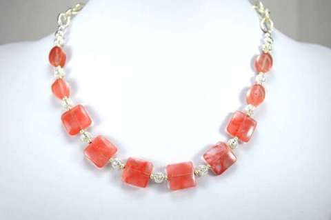 Cherry Quartz Necklace