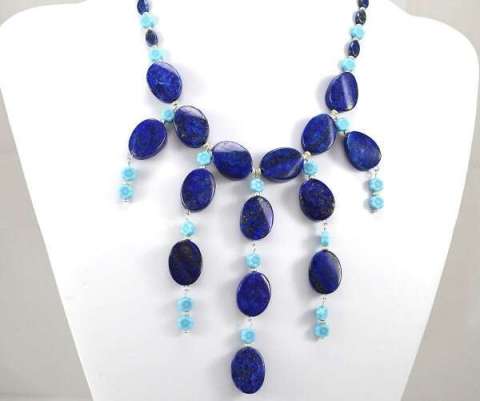 Lapis Statement Necklace