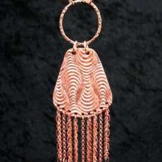 Flowing Copper and Swarovski