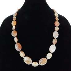 Semi-Precious Red Opal Necklace