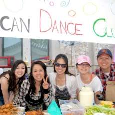 African Dance Club food booth at the International Festival