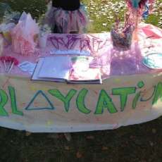 Booth at Princess Promenade event