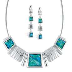 Abalone Necklace & earrings