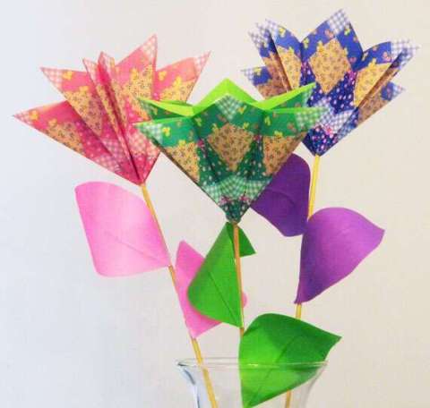 Origami 4 Point Flower Bouquet