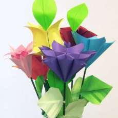 Origami Mixed Flower Bouquet