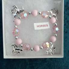 Horses on Pink