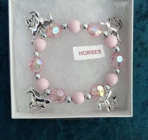 Horses on Pink