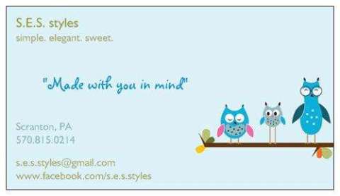 s.e.s. styles business card
