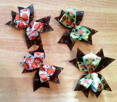 Fall Hairbows