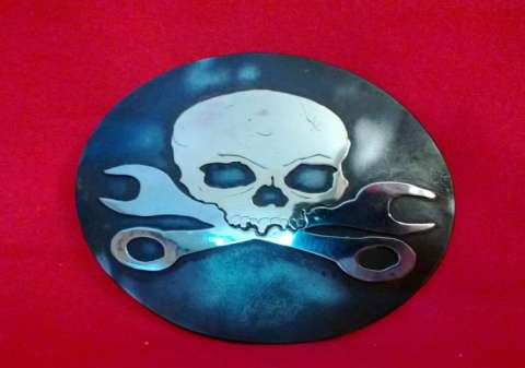 Mechanic Skull Buckle