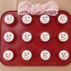 Snowmen Muffin Tin