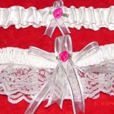 White Lacy Garter