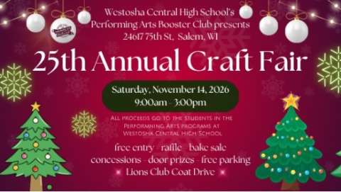 Craft and Vendor Fair at Westosha Central High School