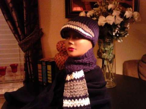 Unisex - Sporty Hat & Scarf Set