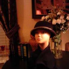 Black Fedora w/Silver Trim