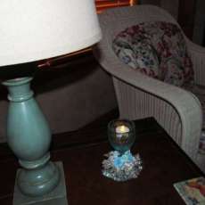 Wine Glass Candle Cup - Click on photo to enlarge