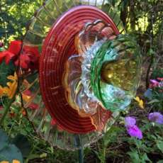 Beautiful Red, Green and Peach