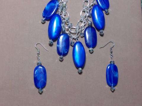 Vintage Blue Bead Set