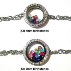 4mm and 5mm birth stones