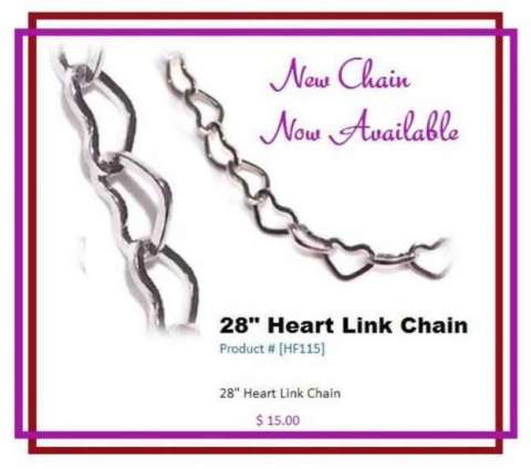 Heart Stainless steel chain