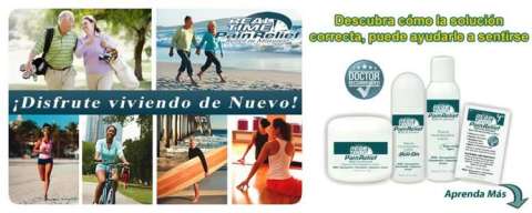 Disfrute la vida! No deje que el dolor le dicte como vivir! Pruebe Real Time Pain Relief!- Frotelo y el dolor se va!