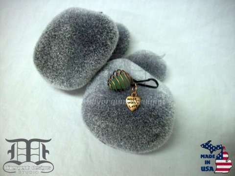 Green Aventurine & Copper Zipper pull