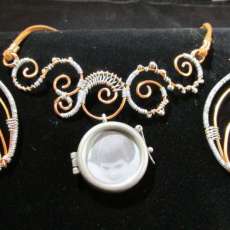 Copper and Steel with Photo locket