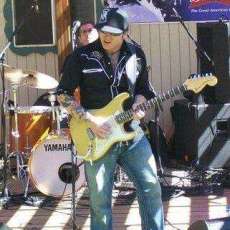 Tommy Hogan performing at Back Yard Blues Bash, Goldendale, Washington