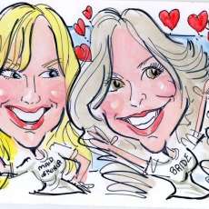 Fun drawing in watercolor