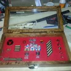 Military Retirement Shadow Box