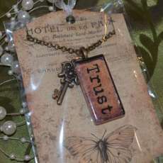 Vintage Word Pendants