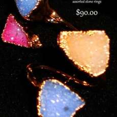 Adjustable size Agate ring