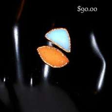 Adjustable size Agate ring