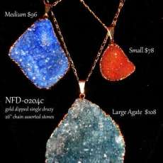 Small, Medium, Large Agate Necklaces