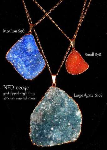 Small, Medium, Large Agate Necklaces